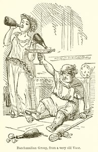 Bacchanalian Group, from a Very Old Vase by John Leech