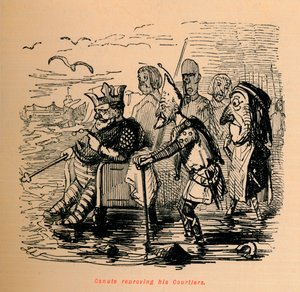 Canute Reproving His Courtiers by John Leech