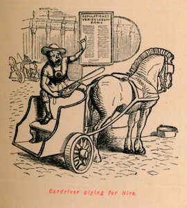 Cardriver plying for Hire by John Leech