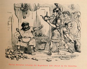 Curius Dentatus refusing the Magnificent Gift offered by the Samnites, 1852