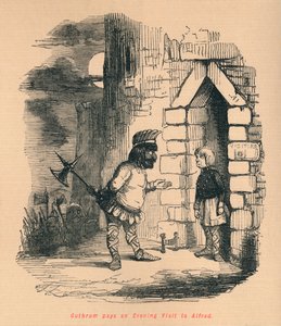 Guthrum pays an Evening Visit to Alfred by John Leech
