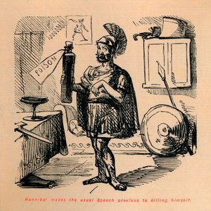 Hannibal makes the usual Speech previous to killing himself by John Leech