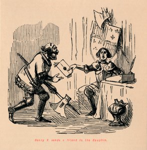 Henry V. Sends a Friend to the Dauphin by John Leech