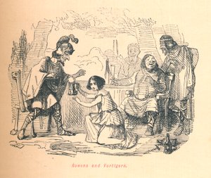 Rowena and Vortigern by John Leech