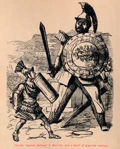 Terrific Combat between T Manlius and a Gaul of gigantic stature