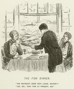 The Fish Dinner by John Leech
