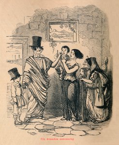Tib Gracchus canvassing, 1852 by John Leech