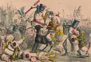 Terrific Combat Between Richard Coeur de Lion and Saladin by John Leech and Gilbert Abbott A Beckett
