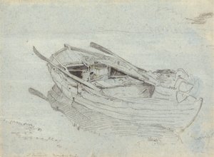 A Rowing Boat at Twickenham by John Linnell