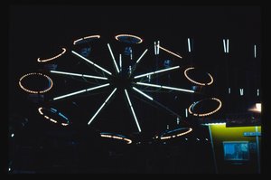 Amusement Park Ride at night, Atlantic City, New Jersey, USA by John Margolies