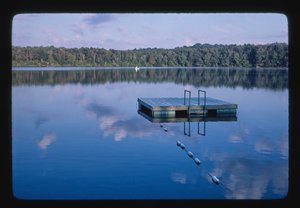Menges Sand Pond, Menges Lakeside Resort, Livingston Manor, New York, USA by John Margolies