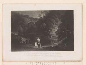 God Reproaches Adam and Eve for Their Sin (Illustrations of the Bible) by John Martin