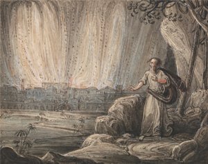 Lot Fleeing Sodom