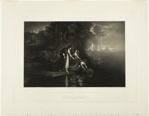 The Daughter of Pharaoh Finding the Infant Moses, from Illustrations of the Bible by John Martin