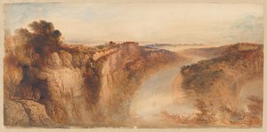 View on the River Wye, Looking towards Chepstow by John Martin