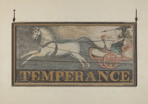 Tavern Sign: Temperance, c. 1940 by John Matulis