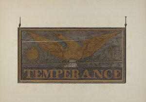 Tavern Sign: Temperance, c. 1940 by John Matulis