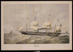 The Steam Ship Great Britain... Proprietors Messrs Gibbs & Co... To the People of Great Britain & the United States of America, This plate is respectfully dedicated...