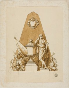 Unexecuted Design for the Monument to the First Duke of Marlborough by John Michael Rysbrack
