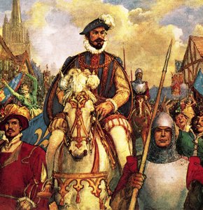 The Duke of Guise returns to Paris in triumph in 1588
