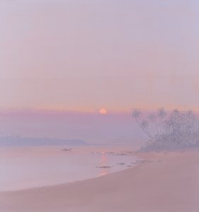 Boat Passing Panjim by John Miller