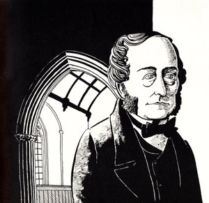 Samuel WESLEY, caricature by John Minnion