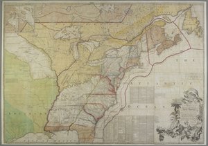 A Map of the British Colonies in the United States by John Mitchell