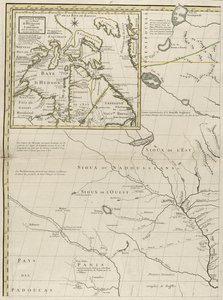 A Map of the British and French Dominions in America by John Mitchell