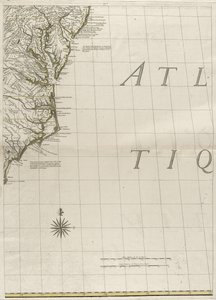 A Map of the British and French Dominions in America by John Mitchell