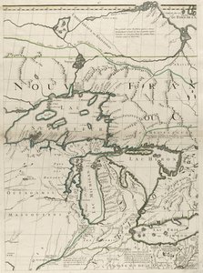 A map of the British and French dominions in America, 1756 by John Mitchell