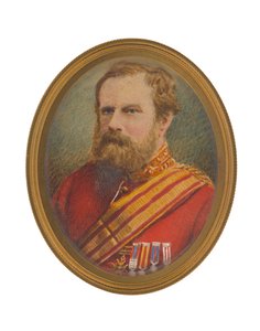 Lieutenant-General David Pott (1812-1881) in staff uniform by John Moffat