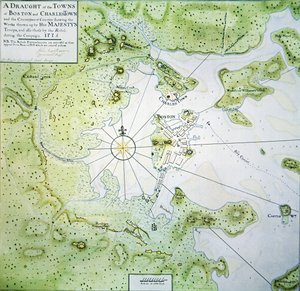 Map of Boston and Charlestown by John Montresor