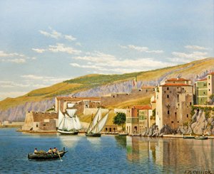 View of Villefranche-sur-Mer, France