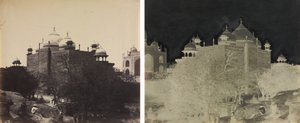 Taj Mahal, Back View of the Rest-House, with Figure