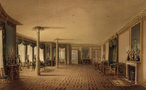 The South Drawing Room or Banqueting Room Gallery from Views of the Royal Pavilion, Brighton by John Nash by John Nash