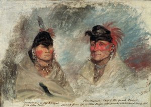 Big Kansas, or Caussetongua, and Sharitarishe, Chief of the Grand Pawnees