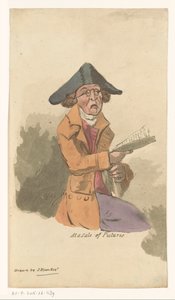 Man at a Painting Auction (title on object: At a sale of Pictures) by John Nixon