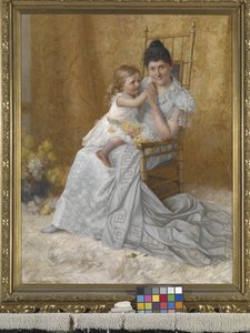 Portrait of Martha Wysor Marsh and Son, John Edwin