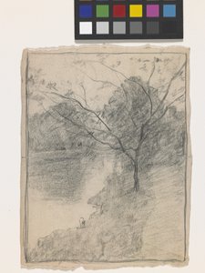 Tree Beside A Stream by John Otis Adams