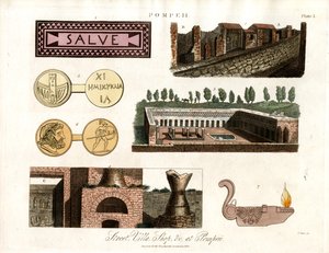 Ancient Artifacts and Buildings in Pompeii by John Pass