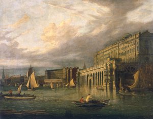 Somerset House and the Adelphi from the River by John Paul