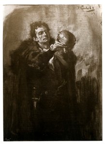 Forbes-Robertson as Hamlet, late 19th century by John Percival Gulich