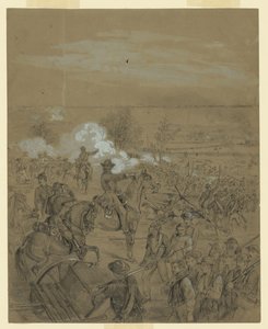 An Officer Directing His Troops into Battle