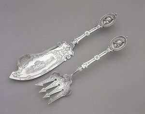 Fish Fork and Knife, c. 1862-1870 by John R. Wendt