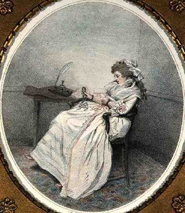 Contemplating the Miniature, engraved and published by the artist by John Raphael Smith