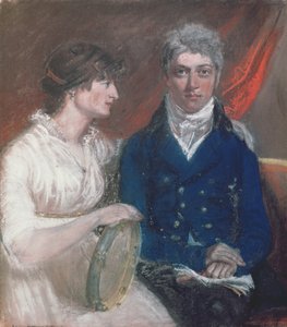 Portrait of Benjamin Thompson and His Wife by John Raphael Smith