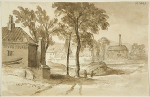 View Near Mardyke, Limekiln Lane Glasshouse, from South Side of the Harbour, c.1820 by John Reverend Eden