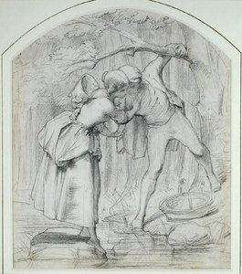 The Crossing, c.1860 by John Richard Clayton