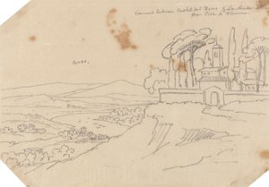 Convent Between Castel del Bosco and La Strada Scala by John Robert Cozens