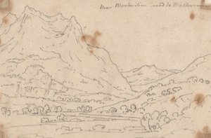 Near Montmilian, Road to Malterverne by John Robert Cozens